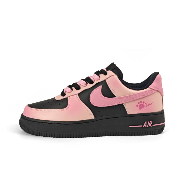 Nike Nike Air Force 1 Slip Resistant Slip Resistant Low top Skateboard Shoes Women's Black Pink