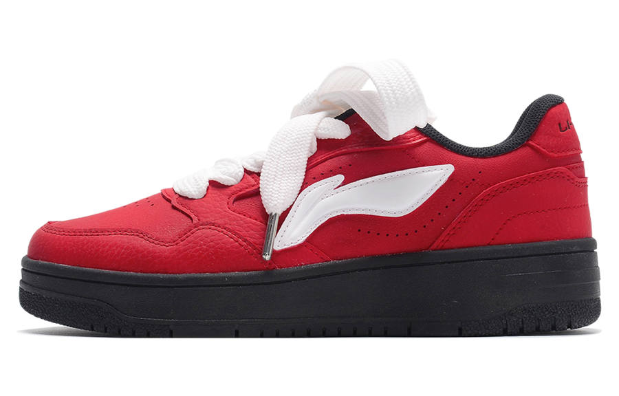 Li-Ning Li Ning Tianji Soft Skateboard Shoes Women's Low Top Red