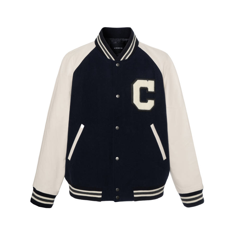 COACH COACH Baseball Jacket Men's Black
