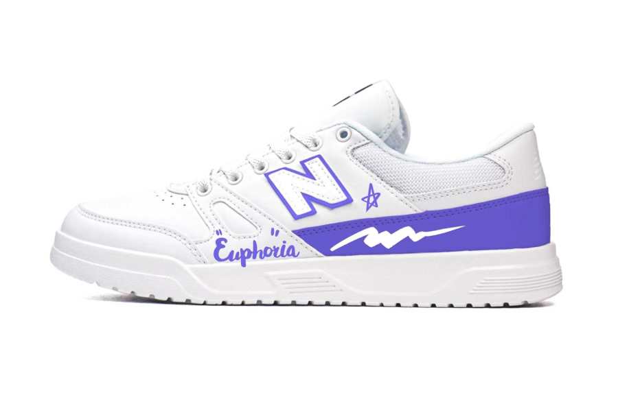 New Balance New Balance NB Ct20 Textile, Artificial Leather Breathable Low top Skateboard Shoes Unisex Purple White