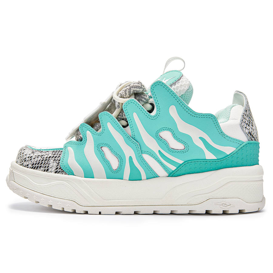 SENGUOGUO Year Of The Dragon Limited Edition Low top Skateboard Shoes Unisex Light Blue