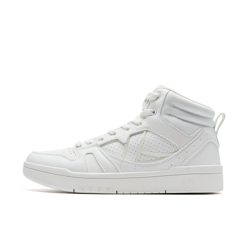 XTEP MAXX LITE Abrasion Resistant High top Skateboard Shoes Women's Sail White