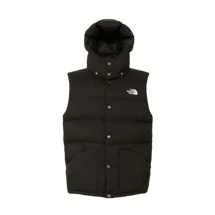 THE NORTH FACE Down Vests Men's Black Detachable Hood Moderate