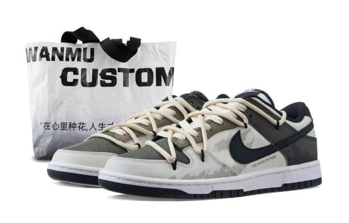 Nike Nike Dunk Jungle Adventurer Slip Resistant Abrasion Resistant Low top Skateboard Shoes Men's Green