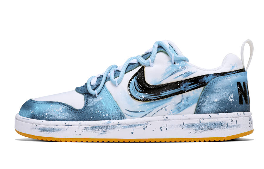 Nike Nike Court Borough Suede Abrasion Resistant Abrasion Resistant Low top Skateboard Shoes Men's Sky Blue