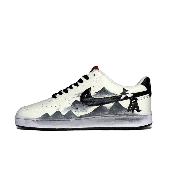 Nike Nike Court Vision 1 Great Ambitions Synthetic Leather Abrasion Resistant Abrasion Resistant Low top Skateboard Shoes