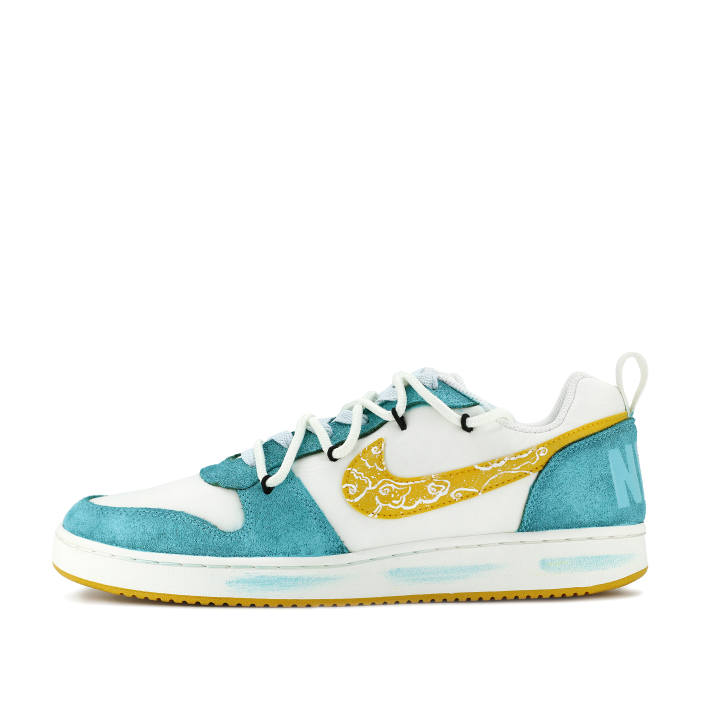 Nike Nike Court Borough PRM Cloud Wave Gold Hook Abrasion Resistant Low top Skateboard Shoes Unisex
