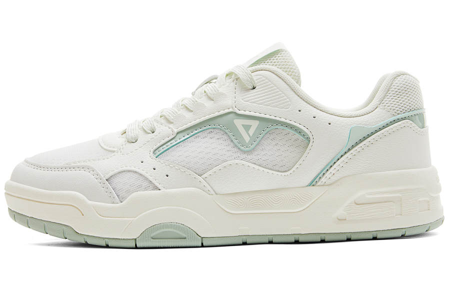 PEAK Abrasion Resistant Slip Resistant Low top Skateboard Shoes Women's White Green