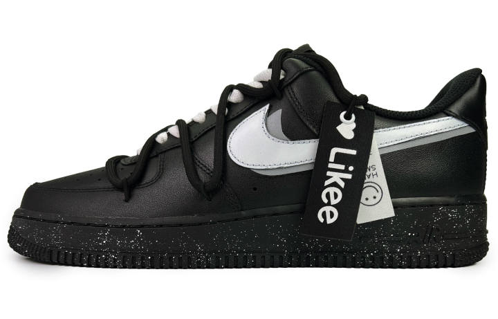 Nike Nike Air Force 1 Low top Skateboard Shoes Unisex Black White