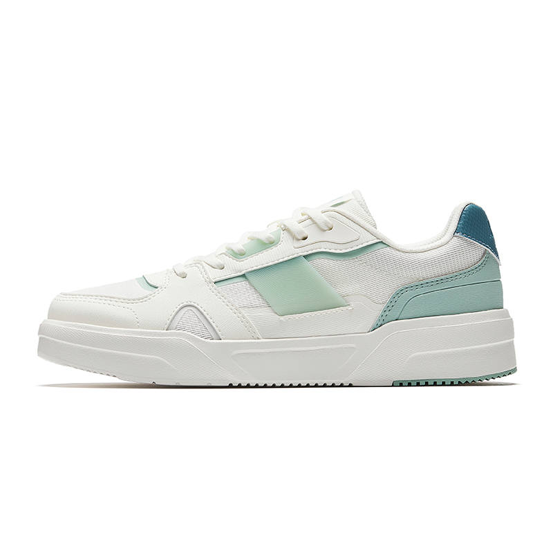Anta Caramel Versatile Skateboard Shoes Women's Ivory White/Mist Green/Glossy Green