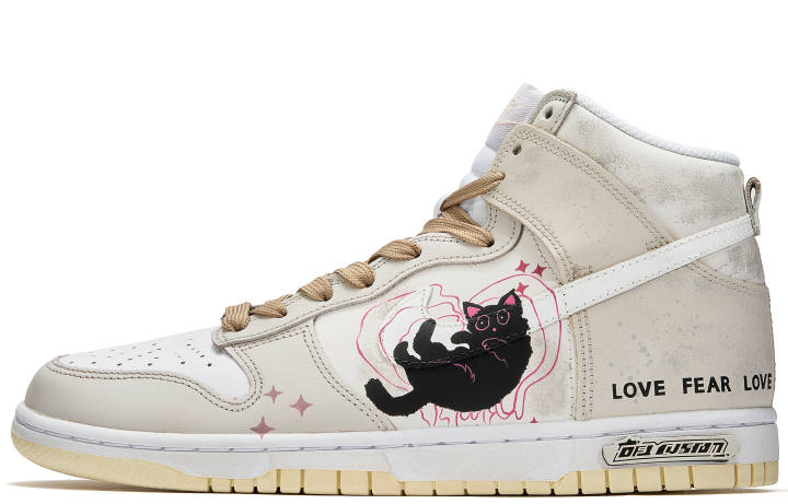 Nike Nike Dunk High ADCDAVINCI Custom, Kitten Journal Thermal Slip Resistant Quick Dry Abrasion Resistant Balance