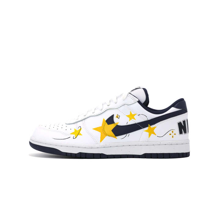 Nike Nike Big Low top Skateboard Shoes Men's White Blue Yellow