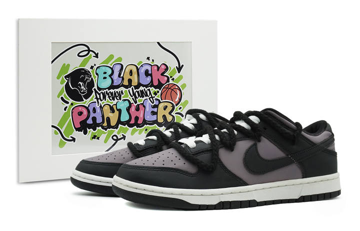 Nike Nike Dunk Slip Resistant Abrasion Resistant Slip Resistant Abrasion Resistant Low top Skateboard Shoes Unisex Black