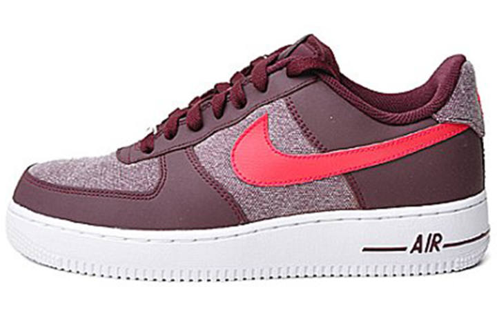 Nike Nike Air Force 1 Slip Resistant Balance Lightweight Low top Skateboard Shoes Men's Pig Liver Red