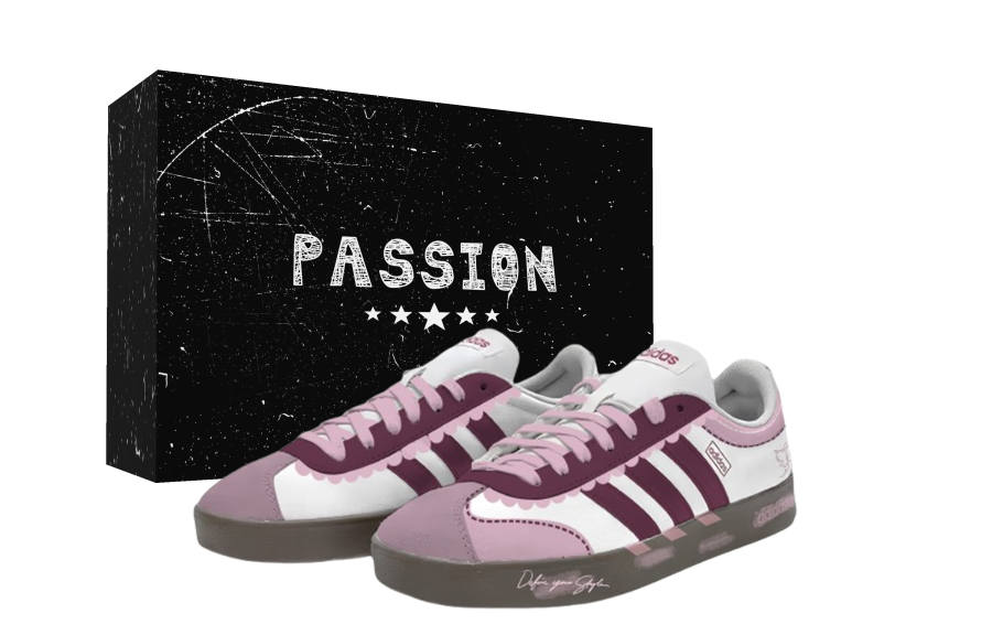 Adidas Adidas VL COURT 2.0 Purple Sweet Potato Paste Box Abrasion Resistant Lightweight Wear resistant And Lightweight Low top