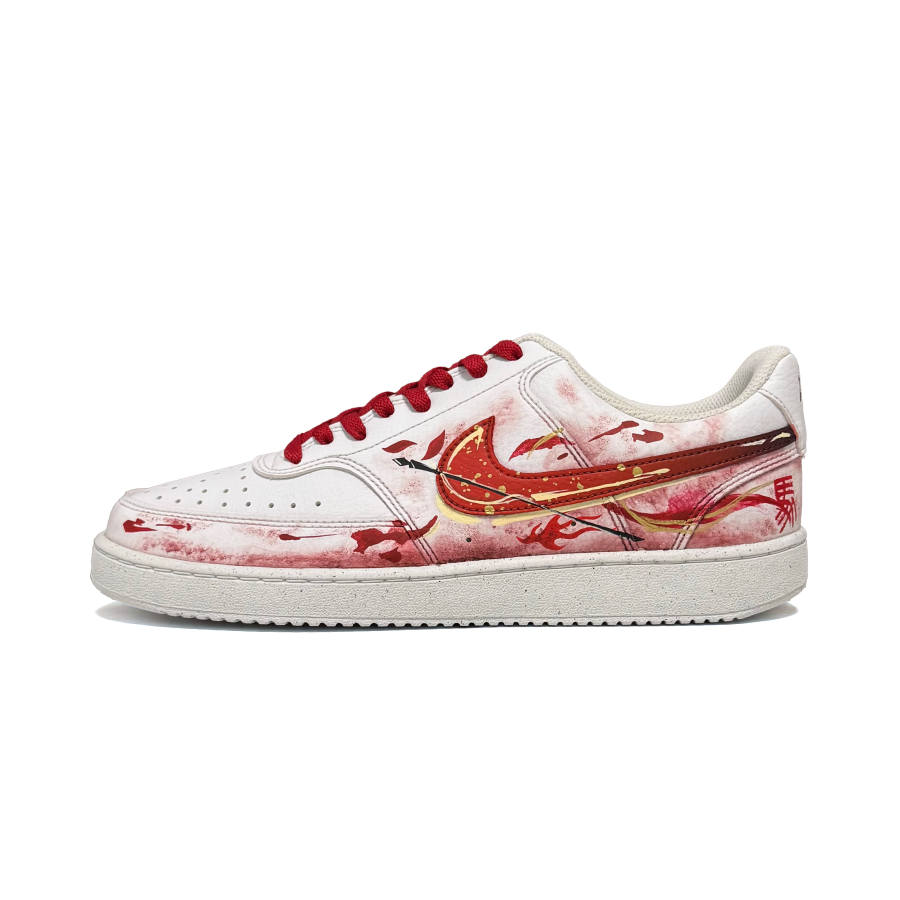 Nike Nike Court Vision 1 Fresh Garments With Fierce Spirit Cushioning Low top Skateboard Shoes Men's Red