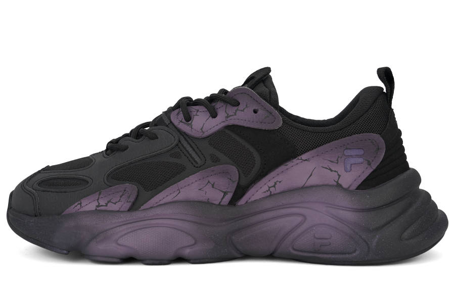 FILA Mars 2 Purple Electric Trail Abrasion Resistant Low top Casual Shoes Unisex Dark Purple