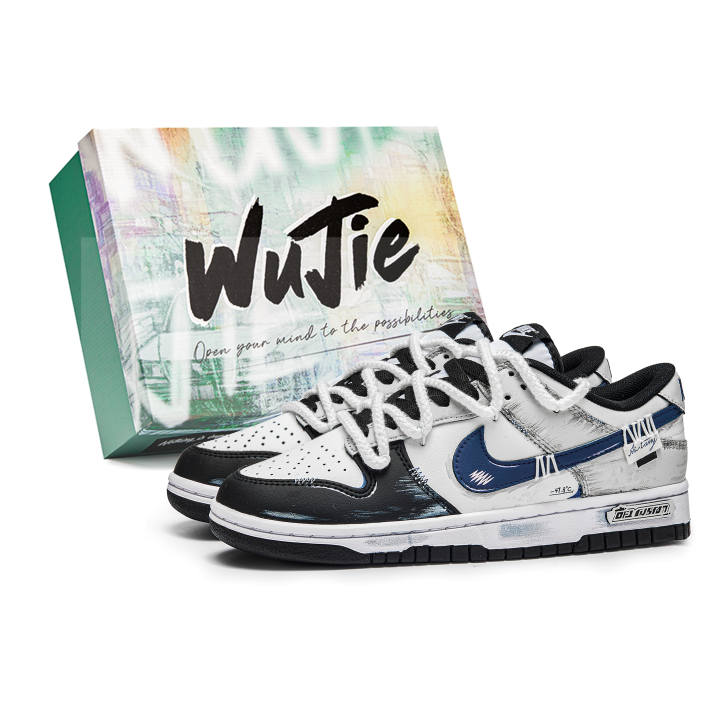 Nike Nike Dunk A Song Of Iceland Leather Cushioning Abrasion Resistant Cushioning, Wear Resistant Low top Skateboard Shoes