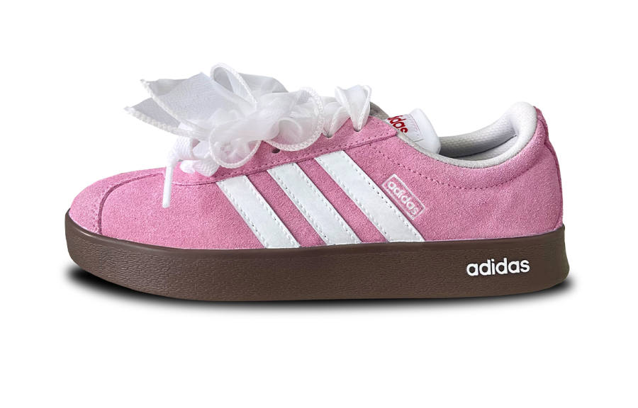 Adidas Neo VL Court Lifestyle Abrasion Resistant Slip Resistant Low top Skateboard Shoes Women's Light Pink