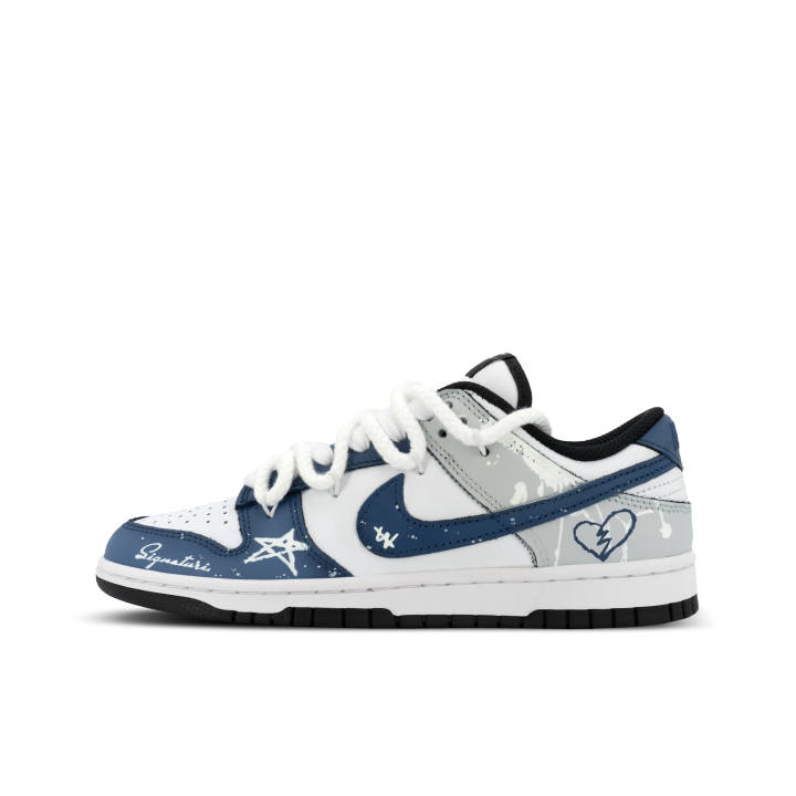Nike Nike Dunk Gorilla Jiedian XJDD Star Love Low top Skateboard Shoes Unisex Blue White
