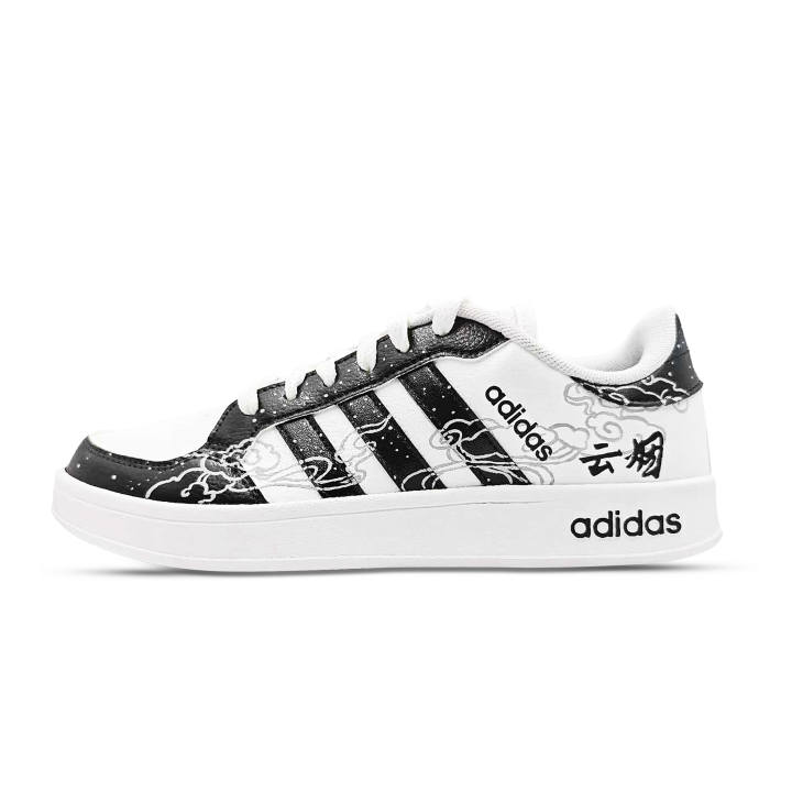 Adidas Adidas Ink Infused Cloud Smoke Synthetic Leather Comfortable Abrasion Resistant Breathable Low top Skateboard Shoes