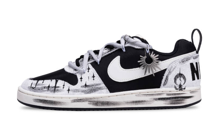 Nike Nike Court Borough Black White Shadow Abrasion Resistant Abrasion Resistant Low top Skateboard Shoes Men's White