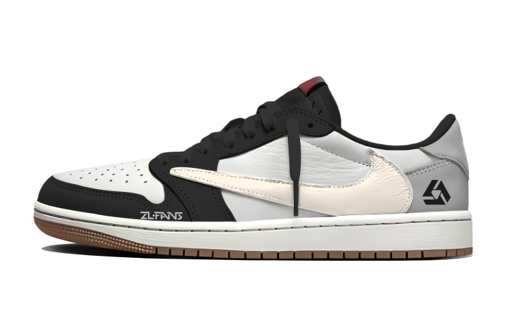 Jordan Travis Scott x Jordan Air Jordan 1 313 Manufacturing OG Gray Coffee Abrasion Resistant Breathable Low top
