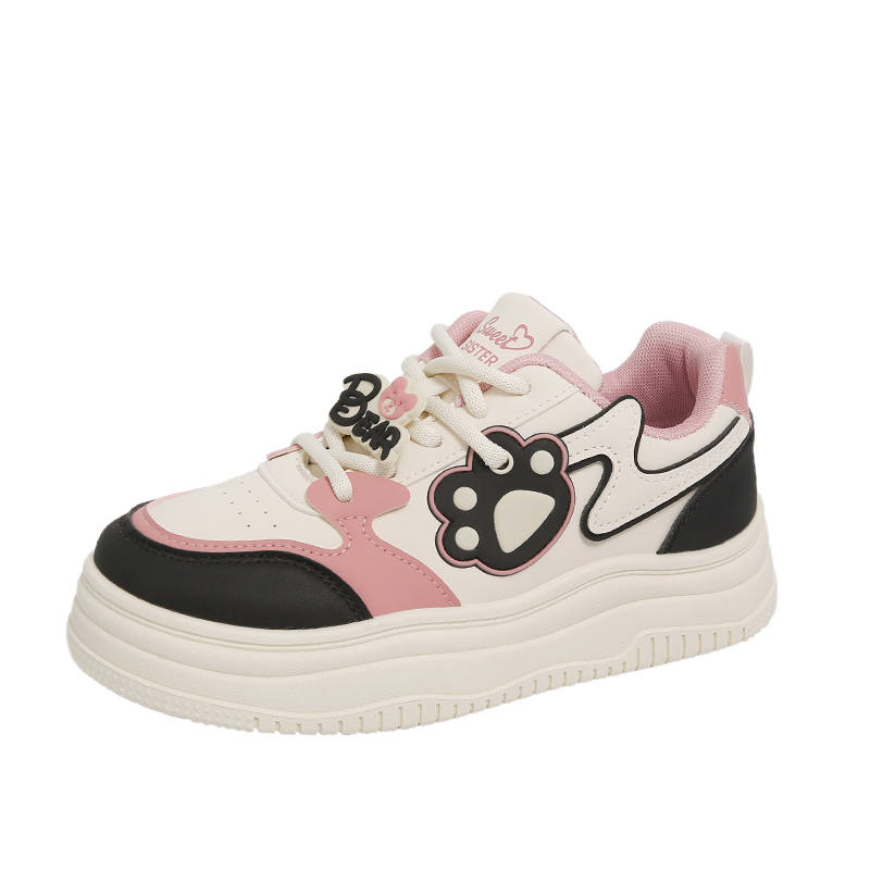 TONYBEAR Polyester Abrasion Resistant Abrasion Resistant Low top Skateboard Shoes Women's