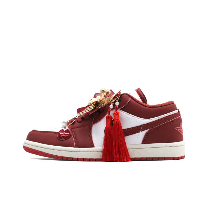 Jordan Jordan Air Jordan 1 Love Forever Leather Slip Resistant Abrasion Resistant Slip Resistant Abrasion Resistant Low top