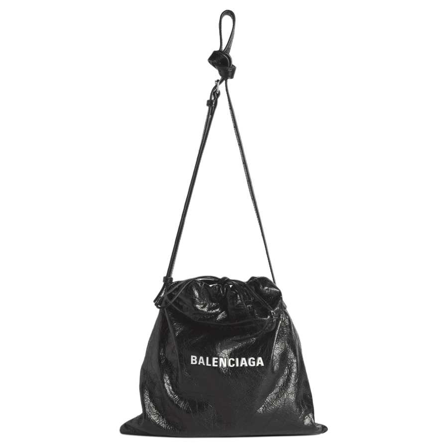 Balenciaga Sheepskin Handbag, Shoulder Bag Medium Men's Black