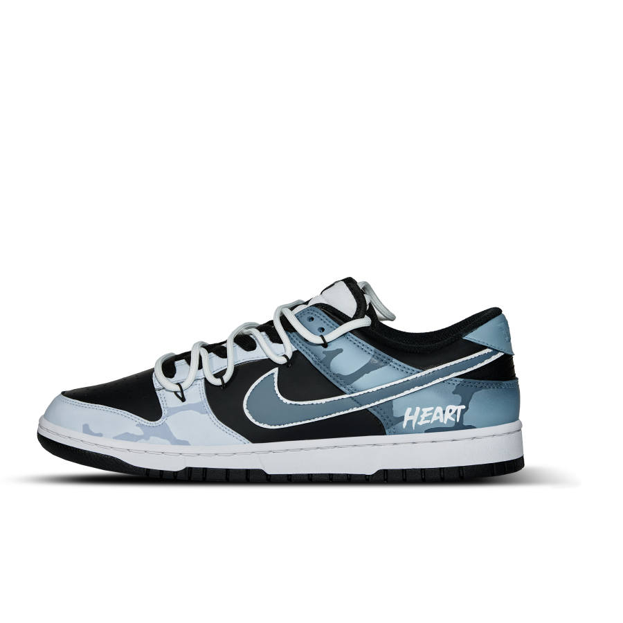 Nike Nike Dunk Deep Sea Enigma Abrasion Resistant Low top Skateboard Shoes Unisex Gray Blue
