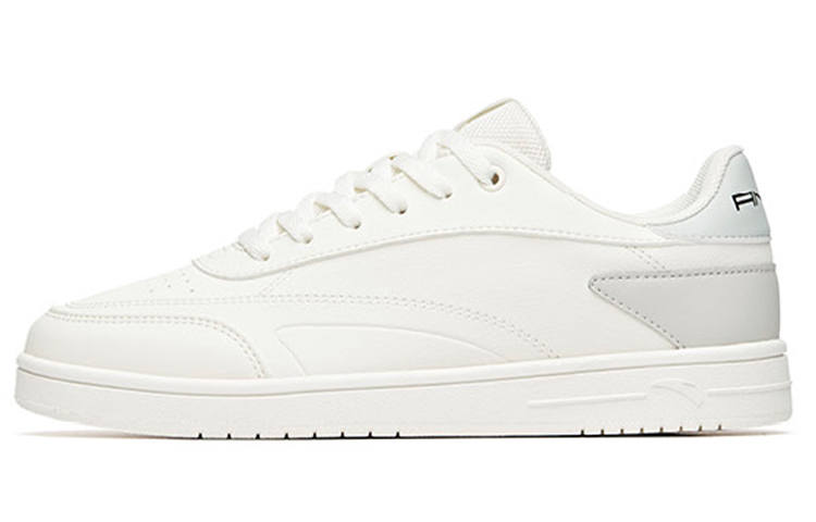 Anta Cushioning Slip Resistant Low top Skateboard Shoes Women's White Gray