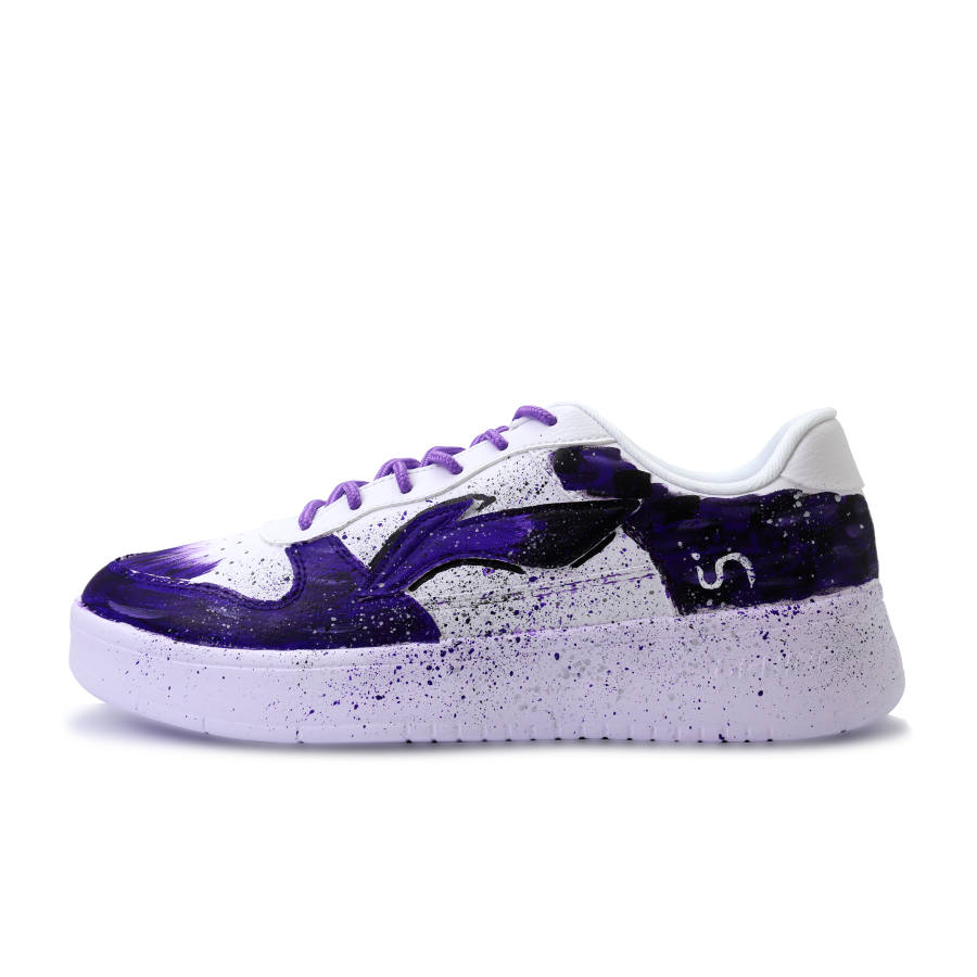 Li-Ning Li Ning Floating Boat Wear resistant And Lightweight Low top Skateboard Shoes Unisex White Purple Black