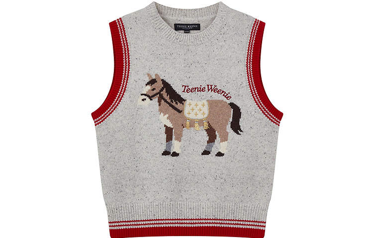 Teenie Weenie Year Of The Horse Collection Tank Tops Women's Oat Crew Neck Moderate Other
