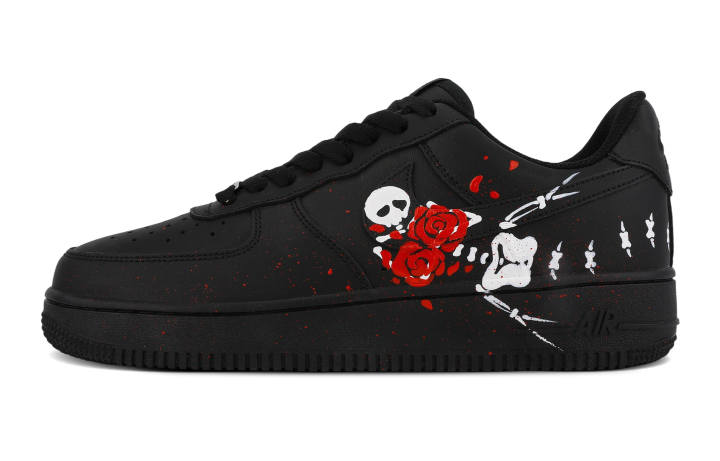 Nike Nike Air Force 1 Low top Skateboard Shoes Unisex Black