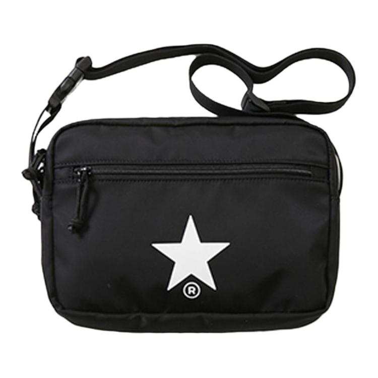 Converse Converse Nylon Fabric Shoulder Bag Unisex Black, Khaki, Green
