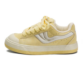 ZUNER Slip Resistant Cushioning Low top Skateboard Shoes Women's Yellow