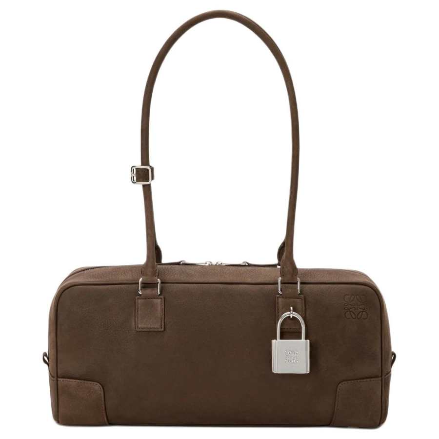 LOEWE Amazona Cow Leather Shoulder Bag Regular Women's Tundra