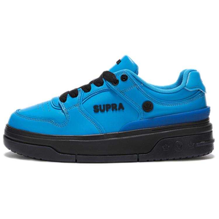 SUPRA Slip Resistant Abrasion Resistant Low top Skateboard Shoes Unisex Hemp Blue