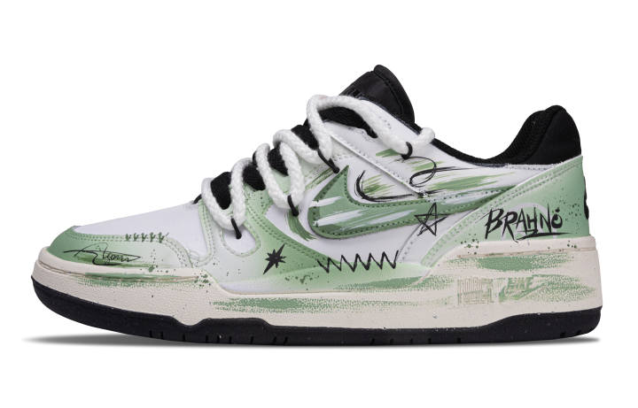 Nike Nike Full Force Graffiti Abrasion Resistant Abrasion Resistant Low top Skateboard Shoes Unisex