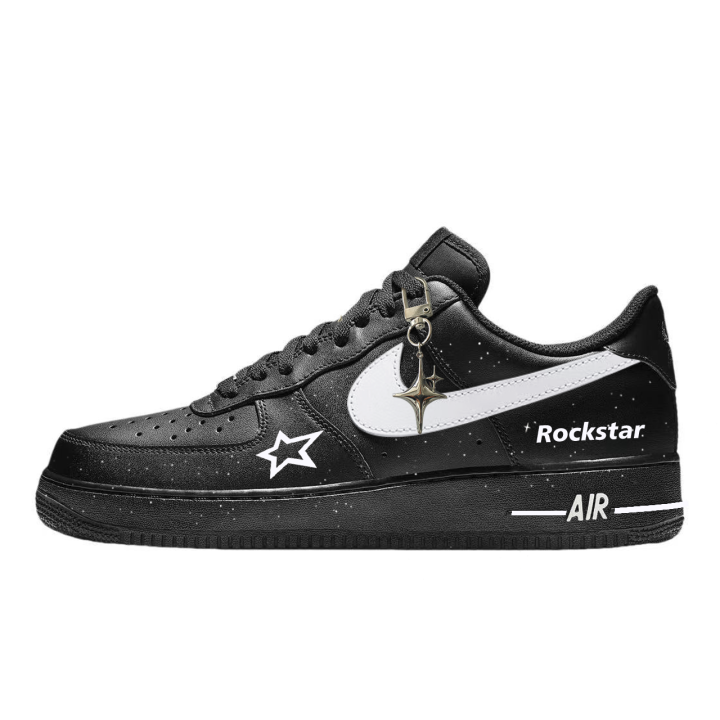 Nike Nike Air Force 1 Low top Skateboard Shoes Unisex Black