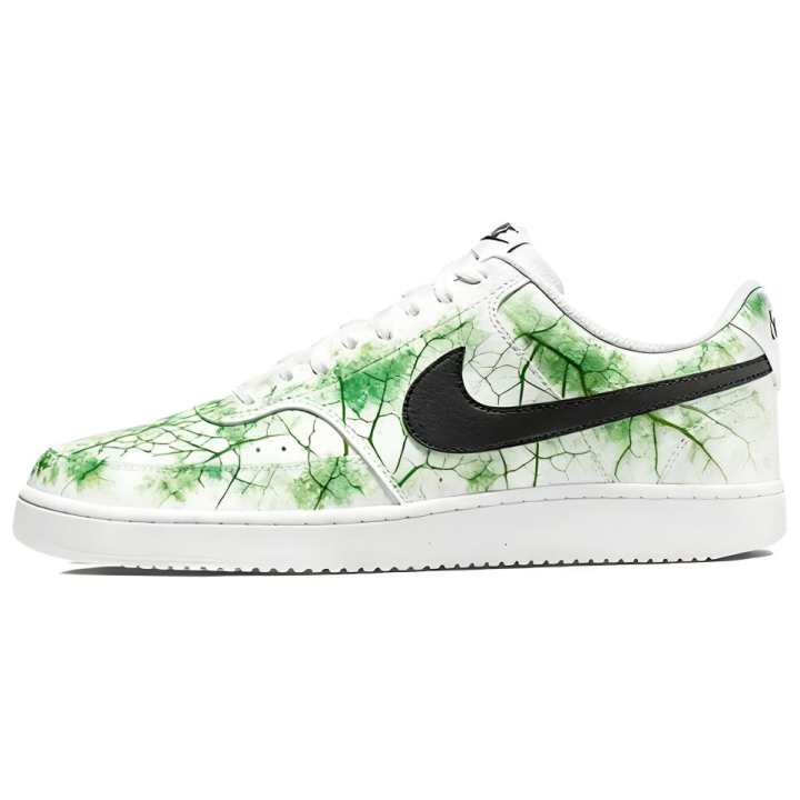 Nike Nike Court Vision 1 Silk Pulse Abrasion Resistant Abrasion Resistant Low top Skateboard Shoes Men's White Green