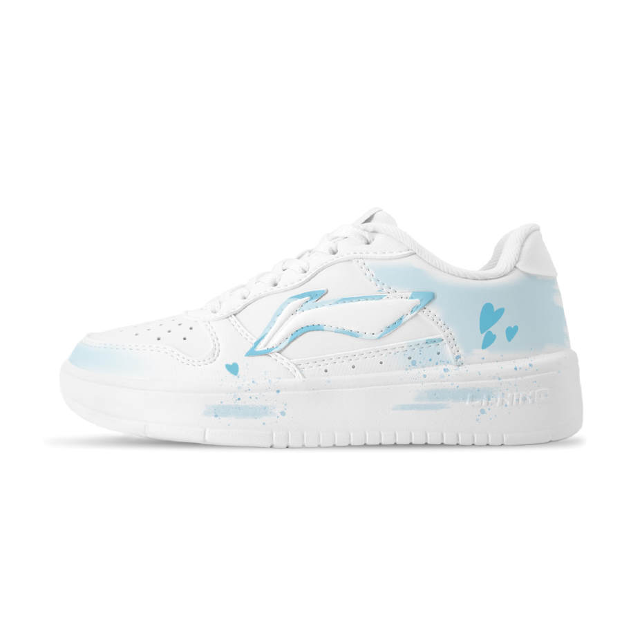 Li-Ning Li Ning Skateboard Shoes Unisex Low Top White+Light Blue