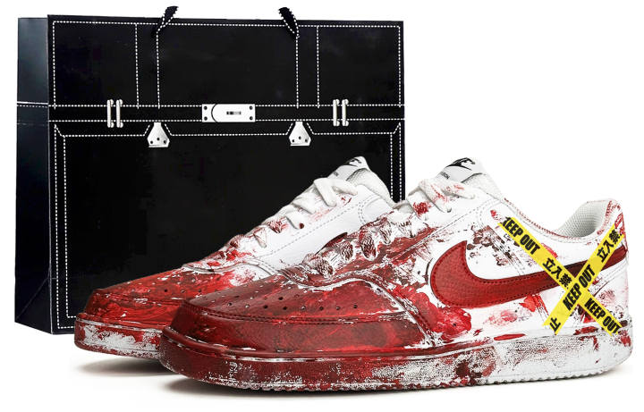 Nike Nike Court Vision 1 Skateboard Shoes Unisex Low Top Red