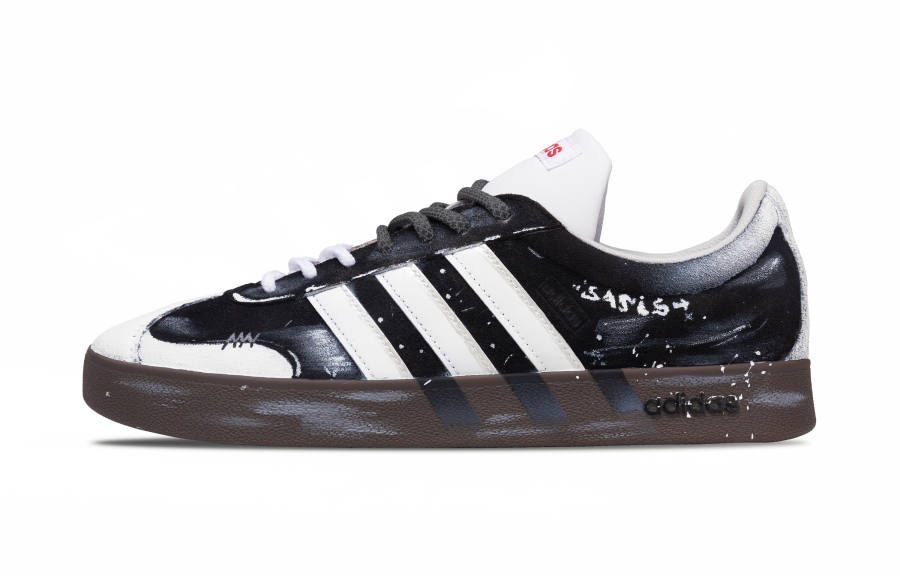 Adidas Adidas VL COURT 2.0 Non Black Or White SAI Gothic Snow Limited Cushioning, Wear Resistant Low top Skateboard Shoes