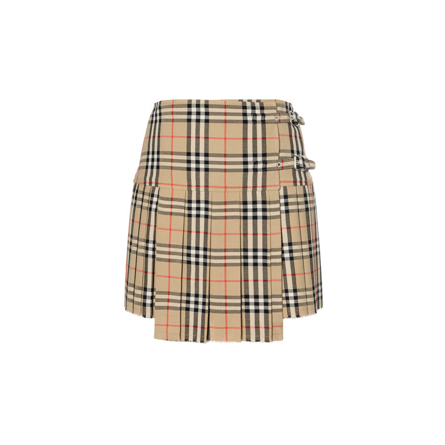 Burberry Casual Short Skirts Women's Beige
