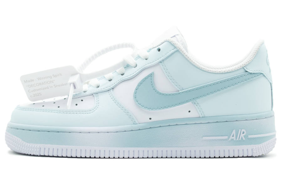 Nike Nike Air Force 1 Sunny Day Slip Resistant Slip Resistant Low top Skateboard Shoes Women's Blue White
