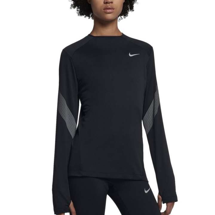 Nike Nike T Shirts Women's Black Crew Neck Moderate