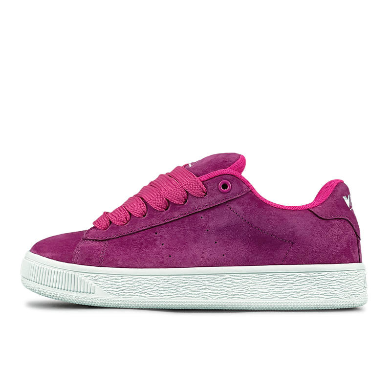 VFDF Abrasion Resistant Slip Resistant Low top Skateboard Shoes Unisex Fuchsia