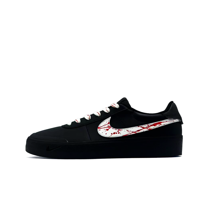 Nike Nike Court Shot Abrasion Resistant Low top Skateboard Shoes Men's Black